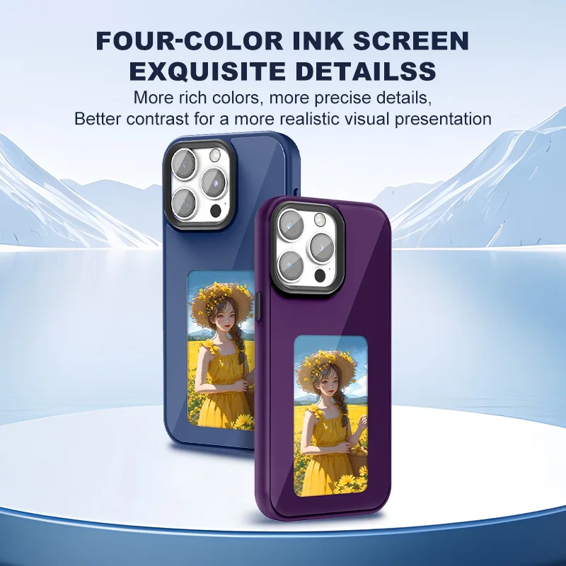 E-ink screen four colors Image Transmission  For Iphone DIY Cases - Image 4
