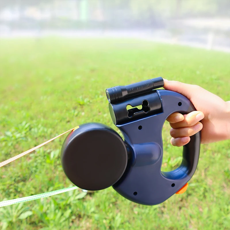 Retractable Pet Leash with Double-Ended Pet Traction Rope with Night Light