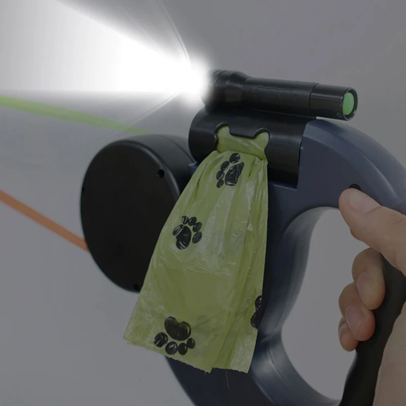 Retractable Pet Leash with Double-Ended Pet Traction Rope with Night Light - Image 3