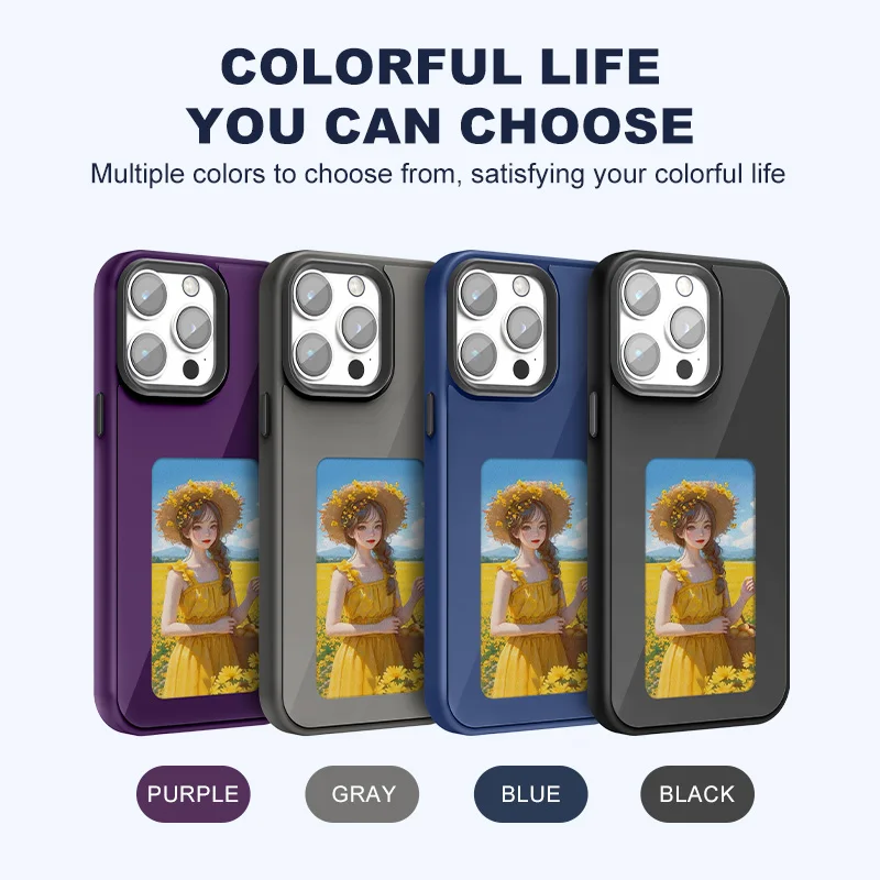 E-ink screen four colors Image Transmission  For Iphone DIY Cases - Image 3